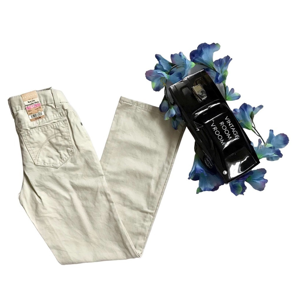 Arizona Jean Co. NWOT Cream Boot Cut Jeans Girls 12 Slim